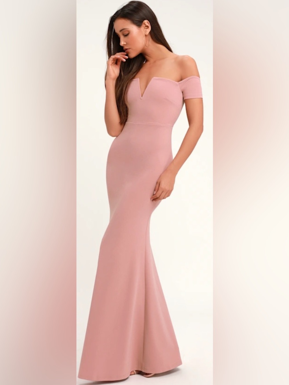 Lynne Mauve Off-the-Shoulder Maxi Dress from Lulus is an elegant mauve maxi